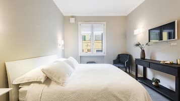 Apartamento Deluxe, 1 habitación | 1 dormitorio, ropa de cama de alta calidad, edredones de plumas
