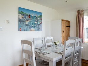 Cottage | Private kitchen | Fridge, dishwasher, electric kettle, cookware/dishes/utensils - Gull Lodge (Port Isaac)