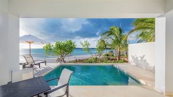 Luxury Villa, 1 Bedroom, Private Pool, Oceanfront | Terrace/patio