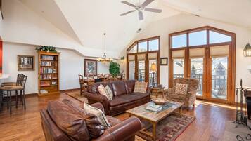 Televisión, chimenea