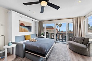 1 bedroom, desk, iron/ironing board, travel crib