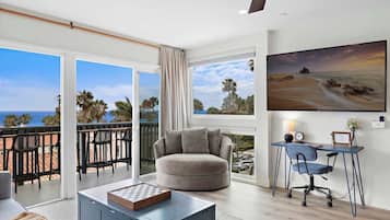 Een televisie, Netflix, Hulu en een dvd-speler