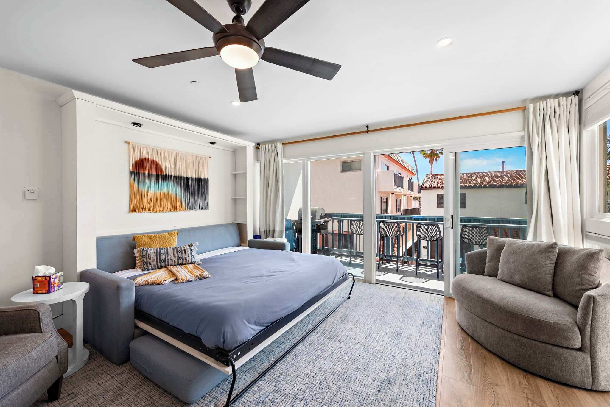 Desk, iron/ironing board, travel crib, WiFi