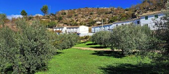 Rural house with patio and garden