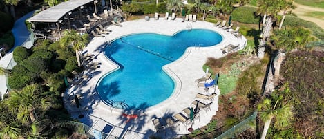 A heated pool