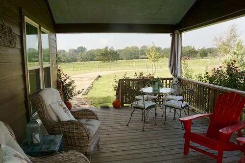 Molly Cabin  - Private cabin with 2 bedrooms, one queen and one king bed, full bath with walk-n-shower. Full kitchen with fridge/ice maker, coffee bar, front and back porches, private out door fire pit, outdoor shower.