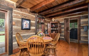 Dining - Cozy Cabin at Historic Gillespie Stone House<br> (Limestone)