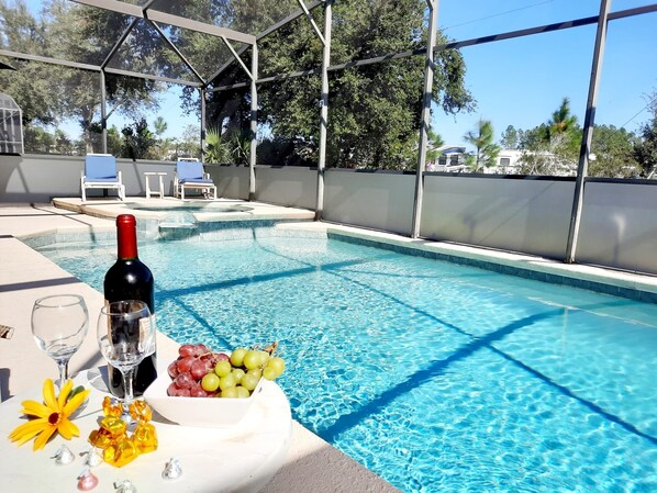 Indoor pool, a heated pool