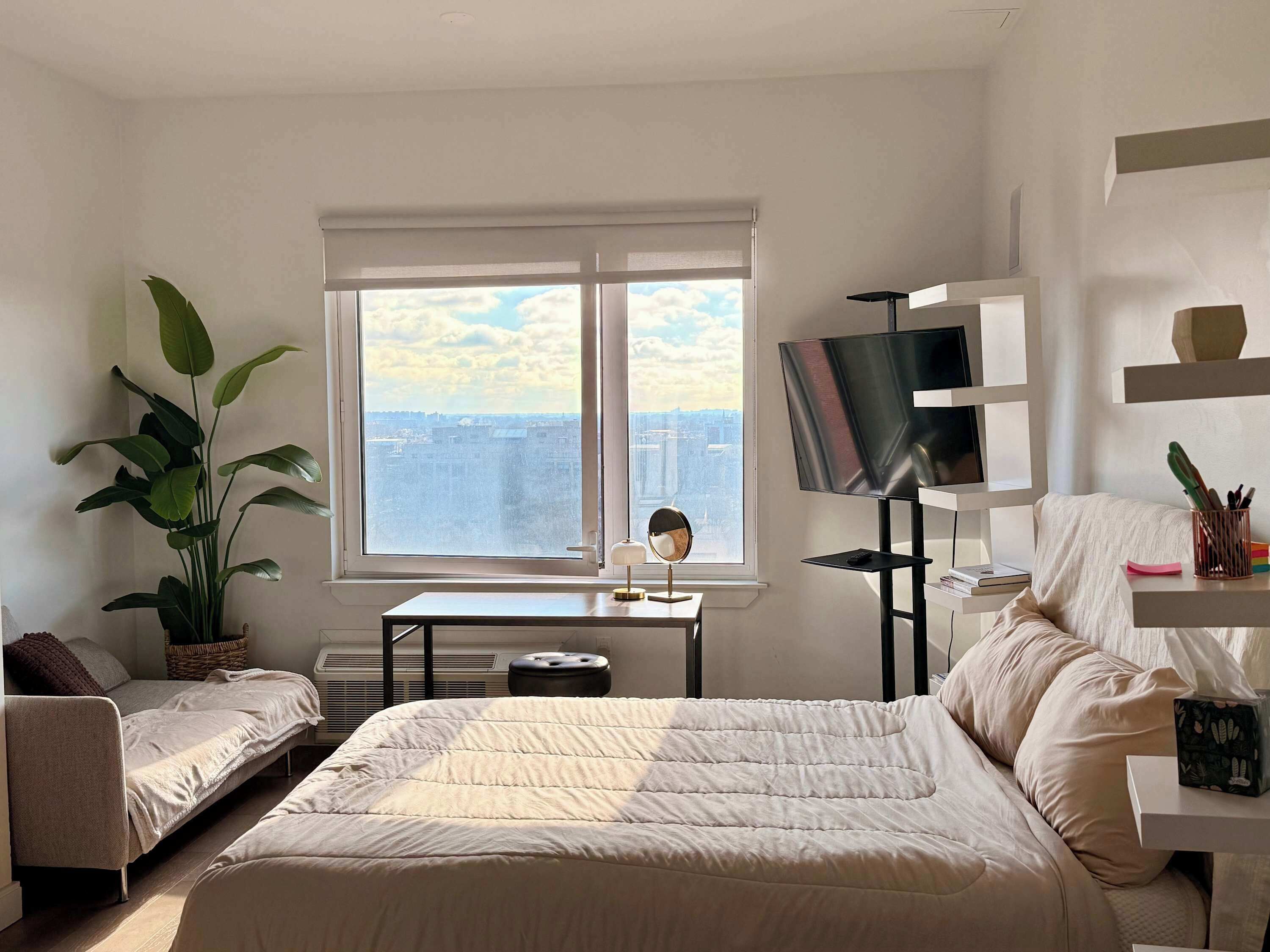 1 室のベッドルーム、アイロン / アイロン台、WiFi、ベッドシーツ