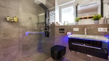 Een douche, een haardroger