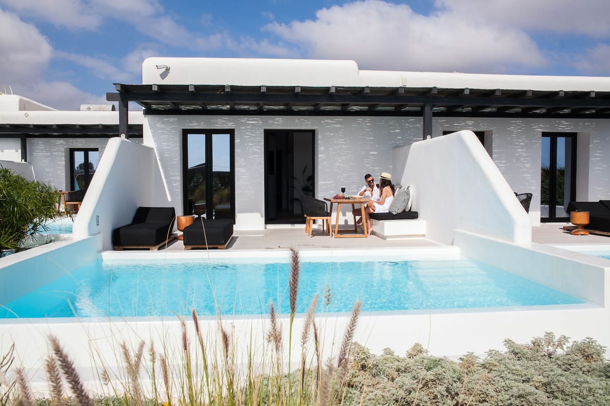 Deluxe Suite with Private Pool | 1 habitación, sábanas de algodón egipcio y ropa de cama de alta calidad