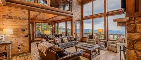 Smart TV, fireplace, DVD player, ping pong