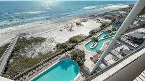 A resort with a pool, beach access, and ocean views. - 7th Floor!!  Recently Redecorated, Lazy River and Slide!! (Orange Beach)