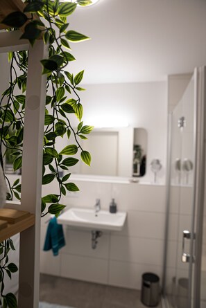 Een douche, een haardroger