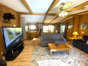 TV, fireplace - Cozy Hideaway @ Spring Brook Resort (Wisconsin Dells)