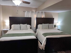 4 bedrooms, iron/ironing board, travel cot, WiFi