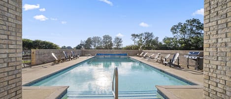 Una piscina riscaldata