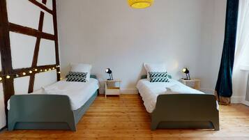 2 chambres, fer et planche Ă repasser, Wi-Fi gratuit, draps fournis