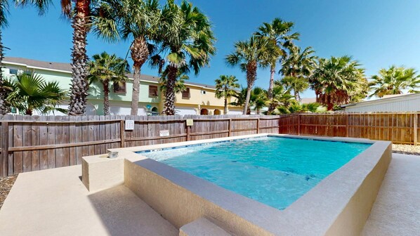 A heated pool