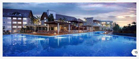 Indoor pool, outdoor pool