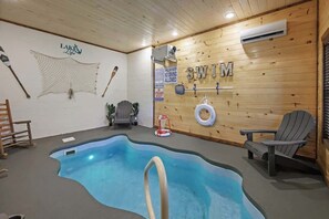 Indoor pool, a heated pool