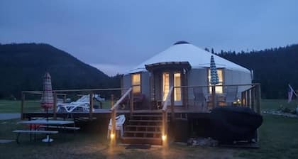 Yurt on the Clark Fork River
