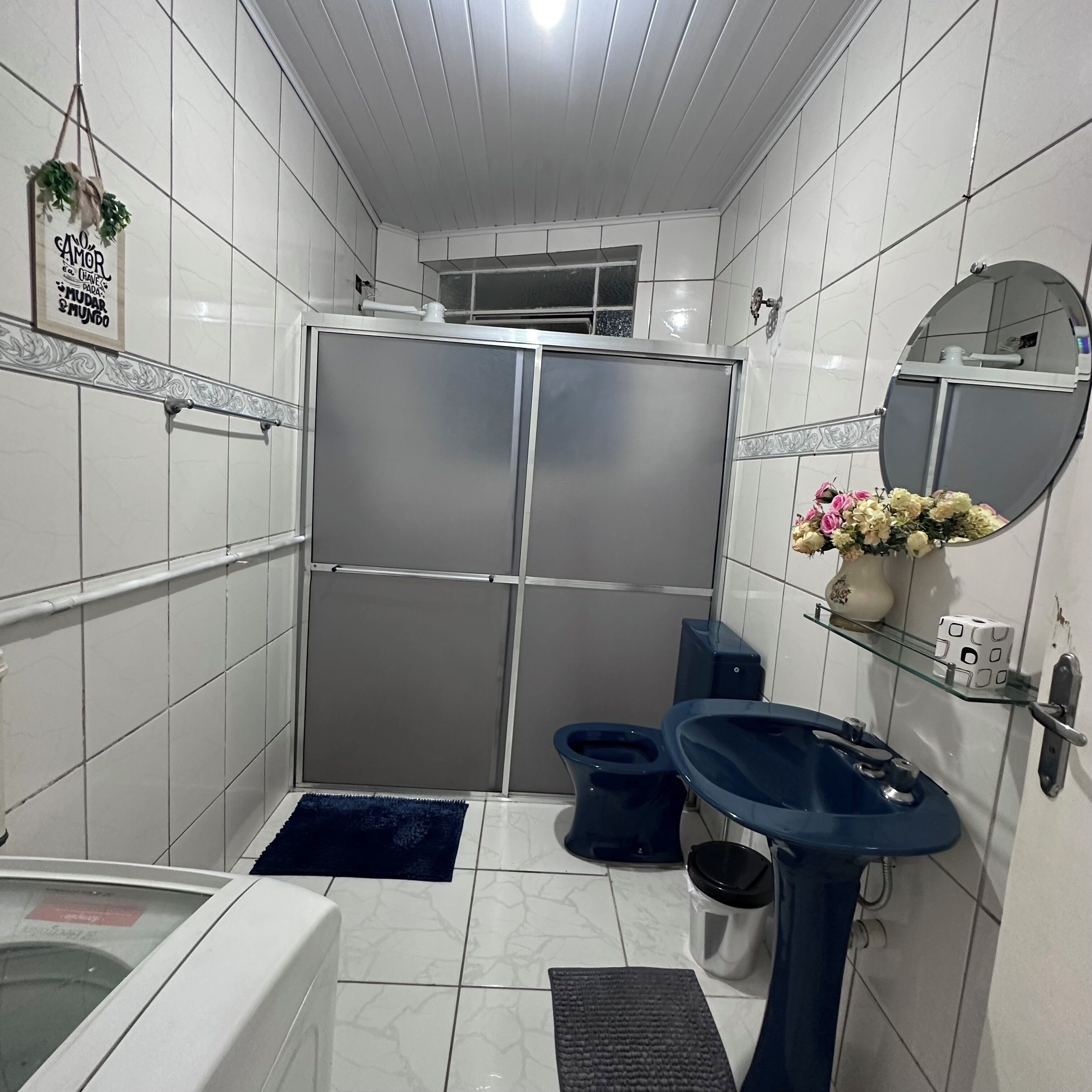Shower, toilet paper