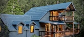 Stunning views and total privacy. Summer pool and winter fire.