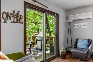 Terrace/patio - Lakefront Cabin w/ Private Dock, Kayaks + Firepit (Centuria)