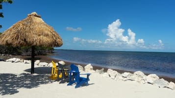 Beach nearby, sun loungers, beach towels