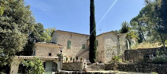 Superb Cévennes farmhouse with swimming pool and large terraced garden at ANDUZE