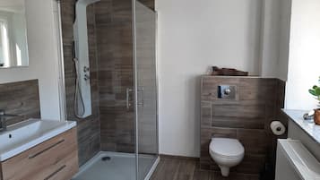 Shower, hair dryer