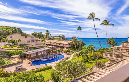 Spacious Kahana Sunset C5 Condo with Ocean Views  AC, Pool & Beach Access