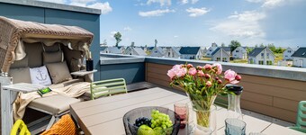 Ocean's 11 - infrared sauna, fireplace, roof terrace, 2 parking spaces, beach chair