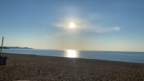 On the beach