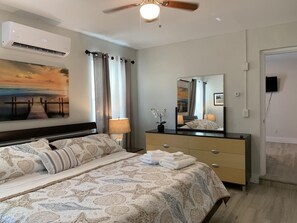 3 bedrooms, memory foam beds, iron/ironing board, WiFi