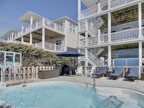 Outdoor pool, a heated pool - OIB Decked Out - Vacation in Style by the Ocean (Ocean Isle Beach)
