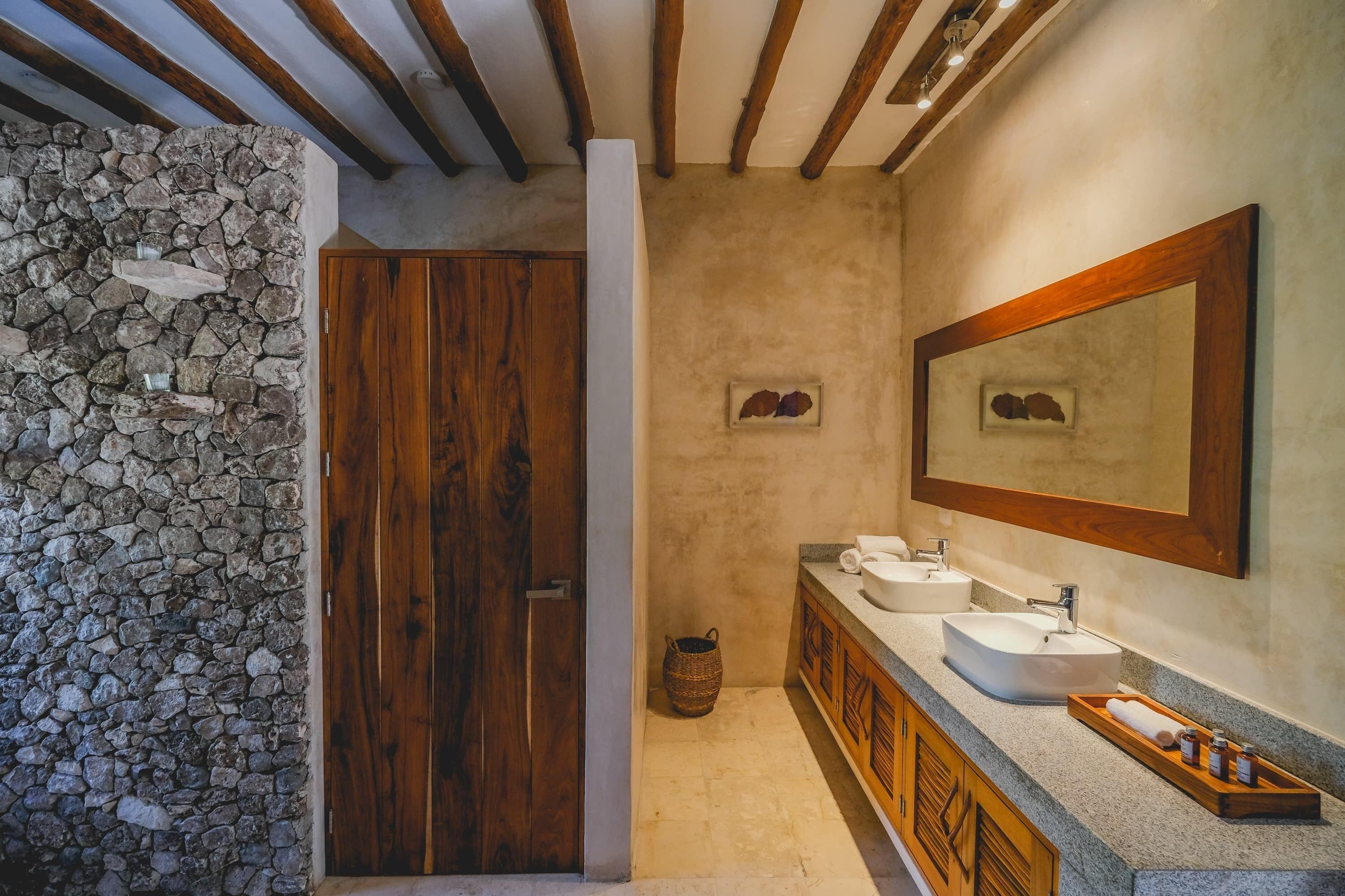villa, private pool | bathroom | shower, rainfall showerhead, designer toiletries, towels
