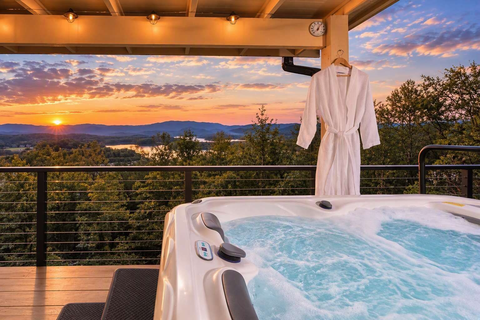 Bañera de hidromasaje al aire libre
