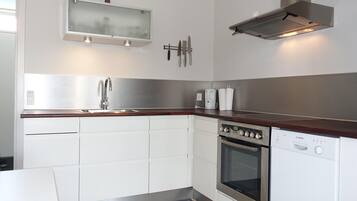 Fridge, stovetop, dishwasher