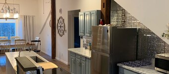 The Barn Loft.  Streamside  living in a spacious and tastefully renovated barn