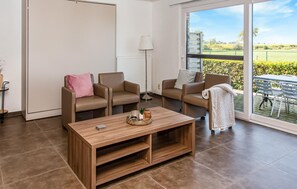 TV, DVD player, table football, ping pong