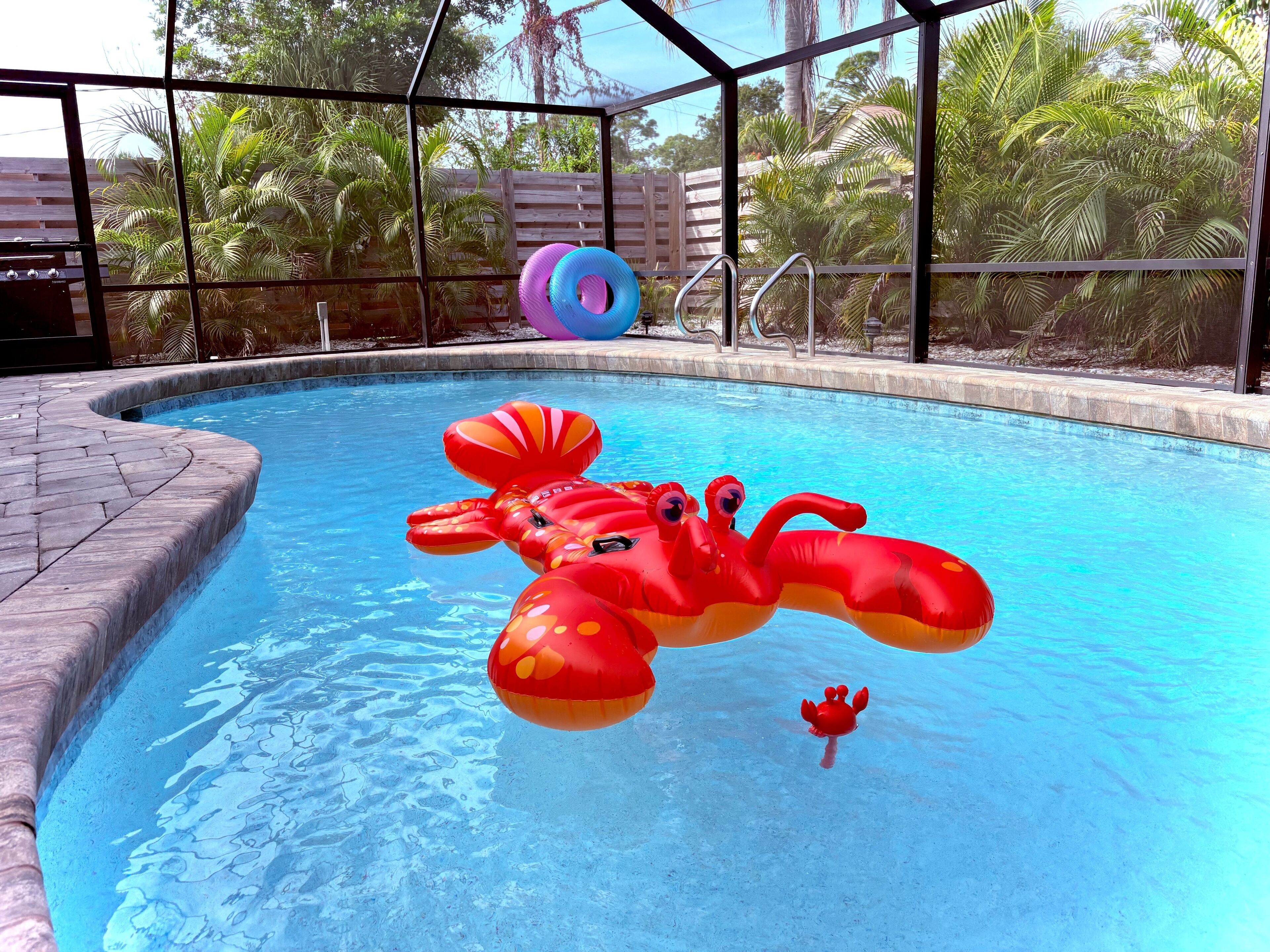 Piscine extérieure, piscine chauffée