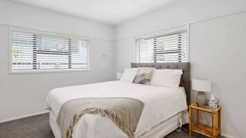 3 bedrooms, iron/ironing board, travel cot, WiFi