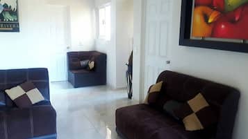 Appartement, 3 chambres, terrasse, vue jardin | Salle de séjour