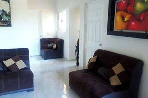 Apartment, 3 Bedrooms, Terrace, Garden View | Living room - Casa Sol, Piso Luna, Casa Sol, Floor Moon (Ixtapa)