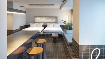 Party Suite on the Top Floor - Non Smoking [MAX 6 Guests: 4 adults and 2 children (under 5 yrs old) | 1 bedroom, in-room safe, blackout drapes, soundproofing