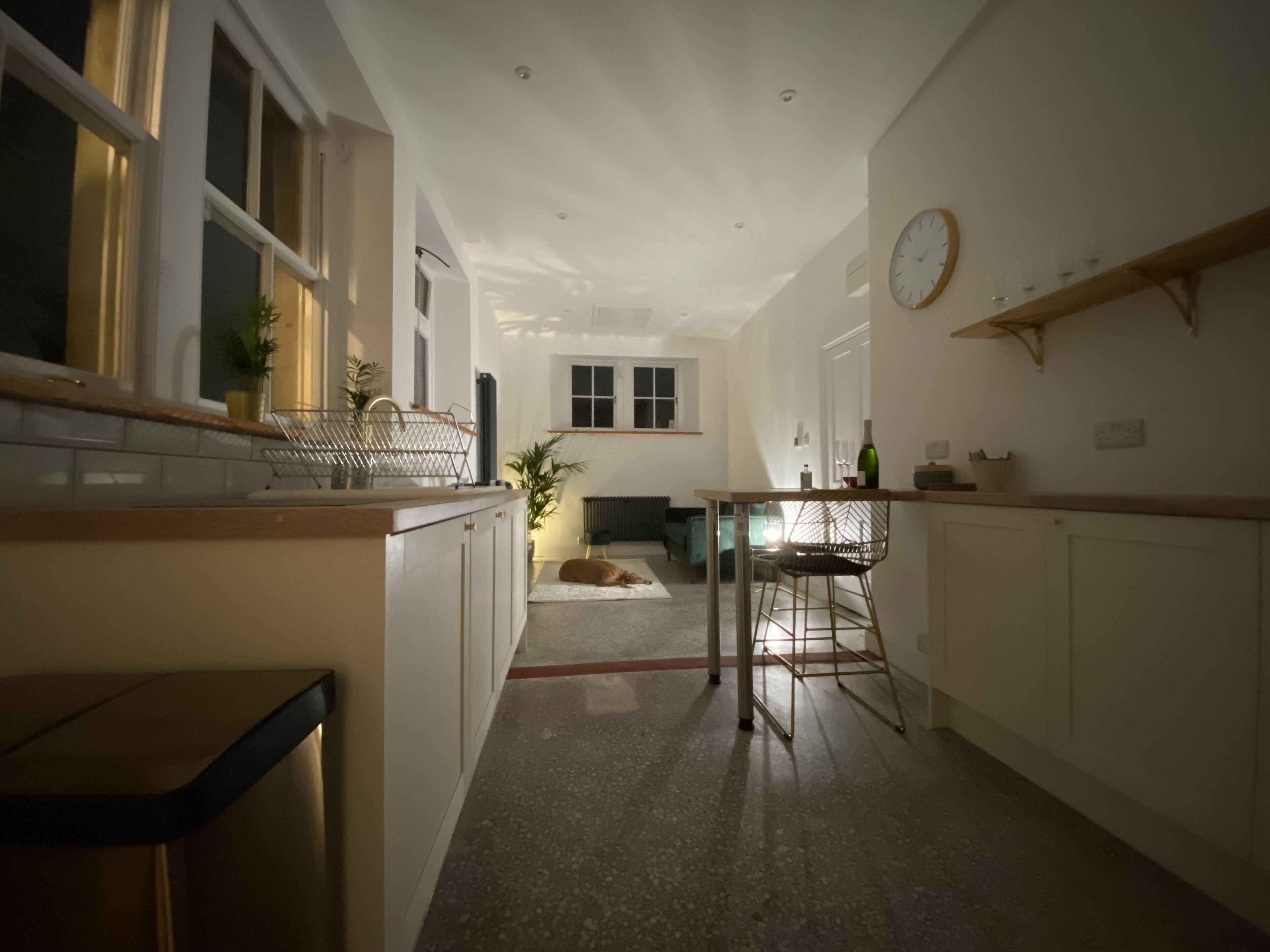 Apartment | Private kitchen | Fridge, microwave, oven, stovetop