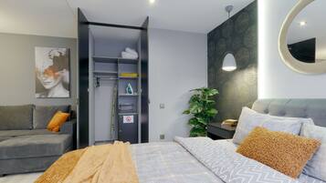 Suite estudio de diseño | Cortinas opacas y sistema de insonorización