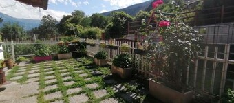 Apartment in the heart of the Alps along the Via Francigena with garden
